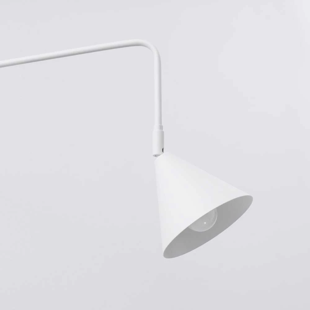 Sollux Lighting NOX sieninis šviestuvas, matinės baltos spalvos, plienas, E14, 10 W, LED, modernus dizainas