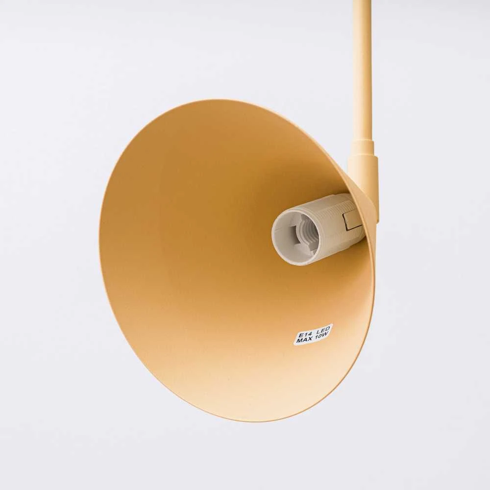 Sollux Lighting NOX sieninis šviestuvas, matinis aukso ir juodo plieno, E14, 10 W, LED, modernus dizainas