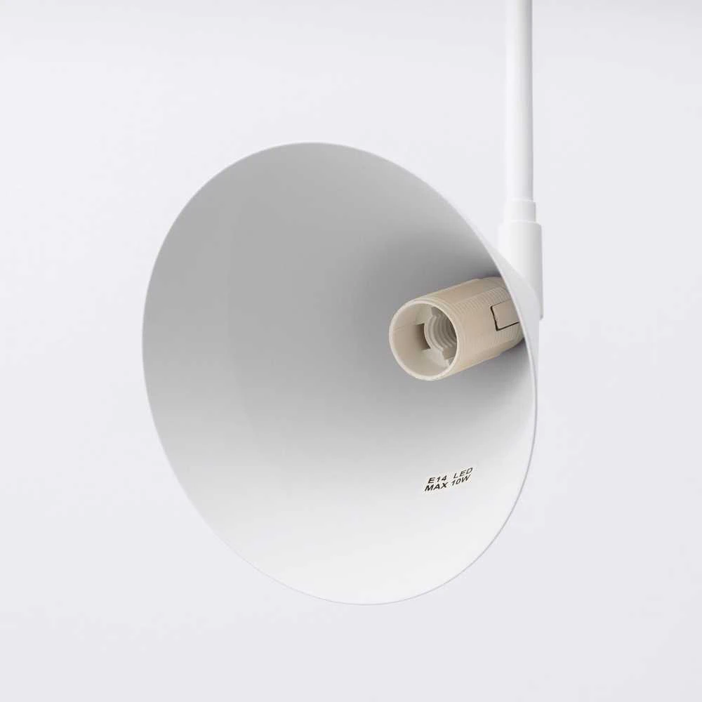 Sollux Lighting NOX sieninis šviestuvas, matinės baltos spalvos, plienas, E14, 10 W, LED, modernus dizainas