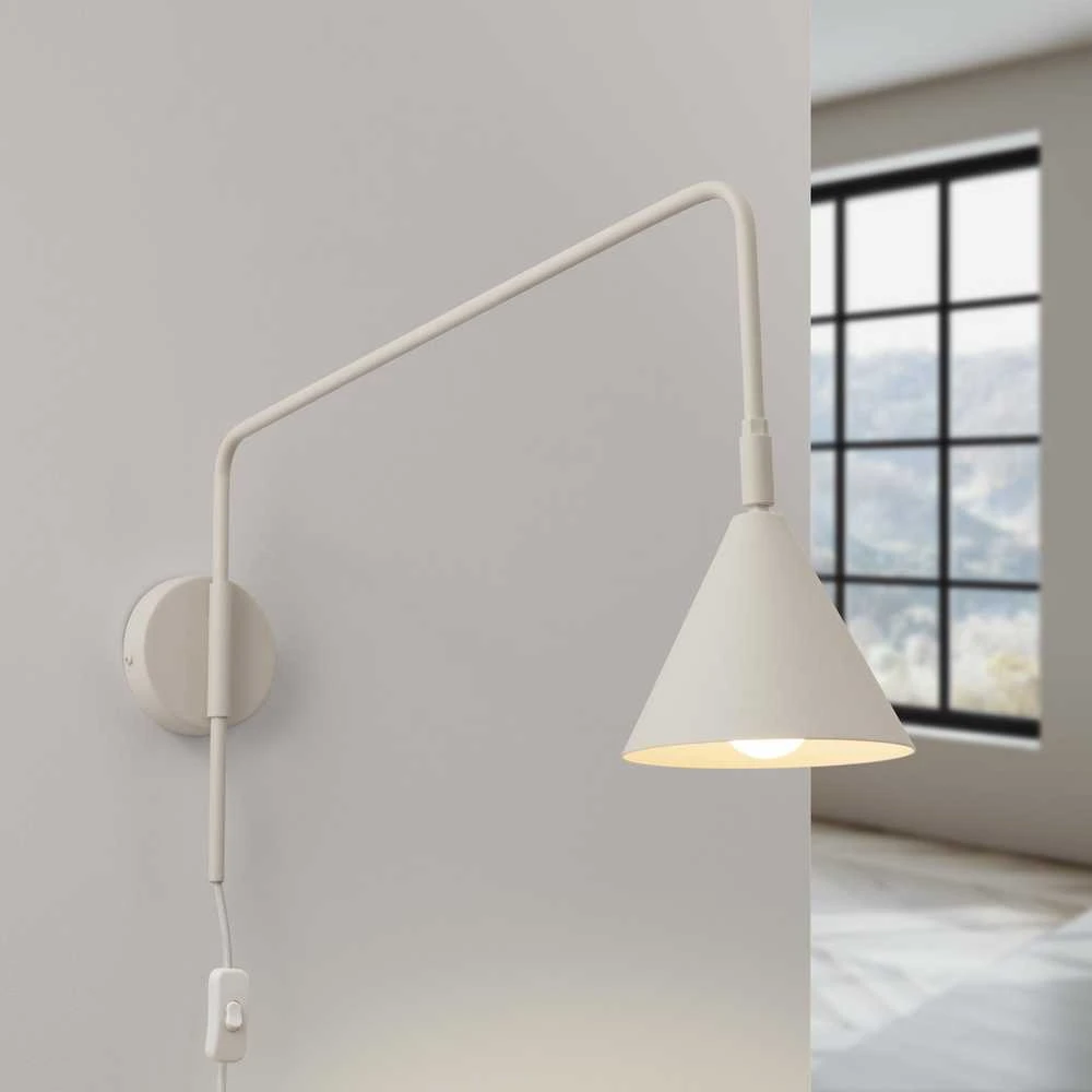 Sollux Lighting NOX sieninis šviestuvas, matinės smėlio spalvos, plienas, E14, 10 W, LED, modernus dizainas