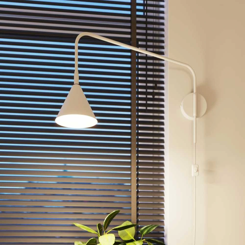 Sollux Lighting NOX sieninis šviestuvas, matinės baltos spalvos, plienas, E14, 10 W, LED, modernus dizainas