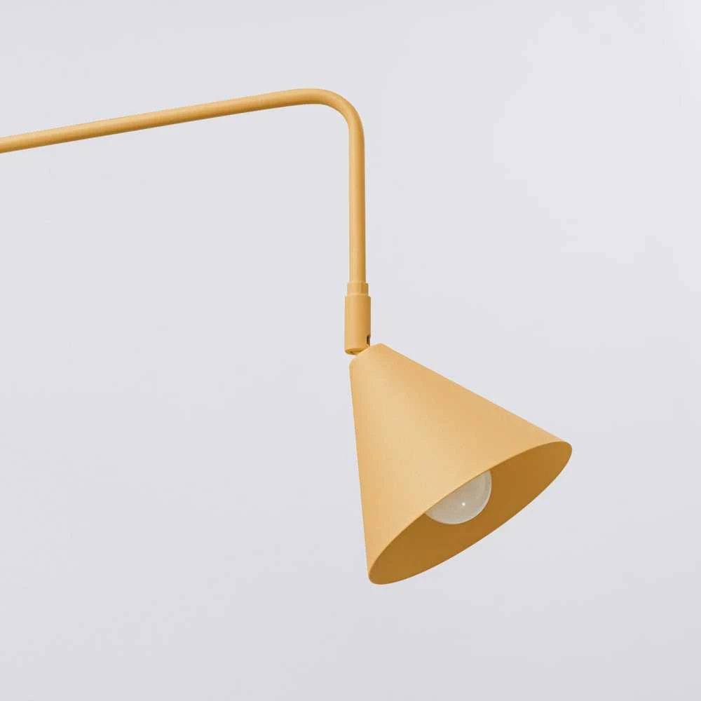 Sollux Lighting NOX sieninis šviestuvas, matinis aukso ir juodo plieno, E14, 10 W, LED, modernus dizainas