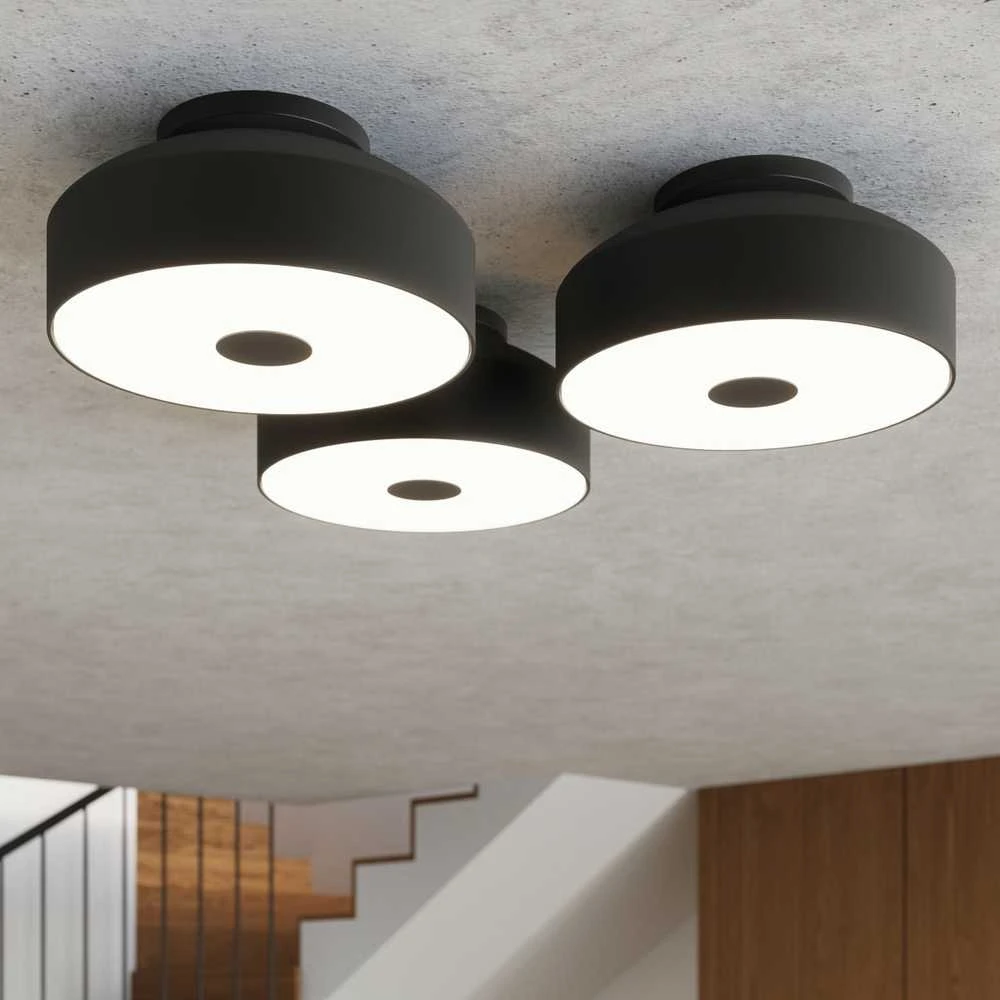 Sollux Lighting OMIQ Crimson lubinis šviestuvas, juodas, plienas, PVC, 4x15W, E27, modernus, apvalus