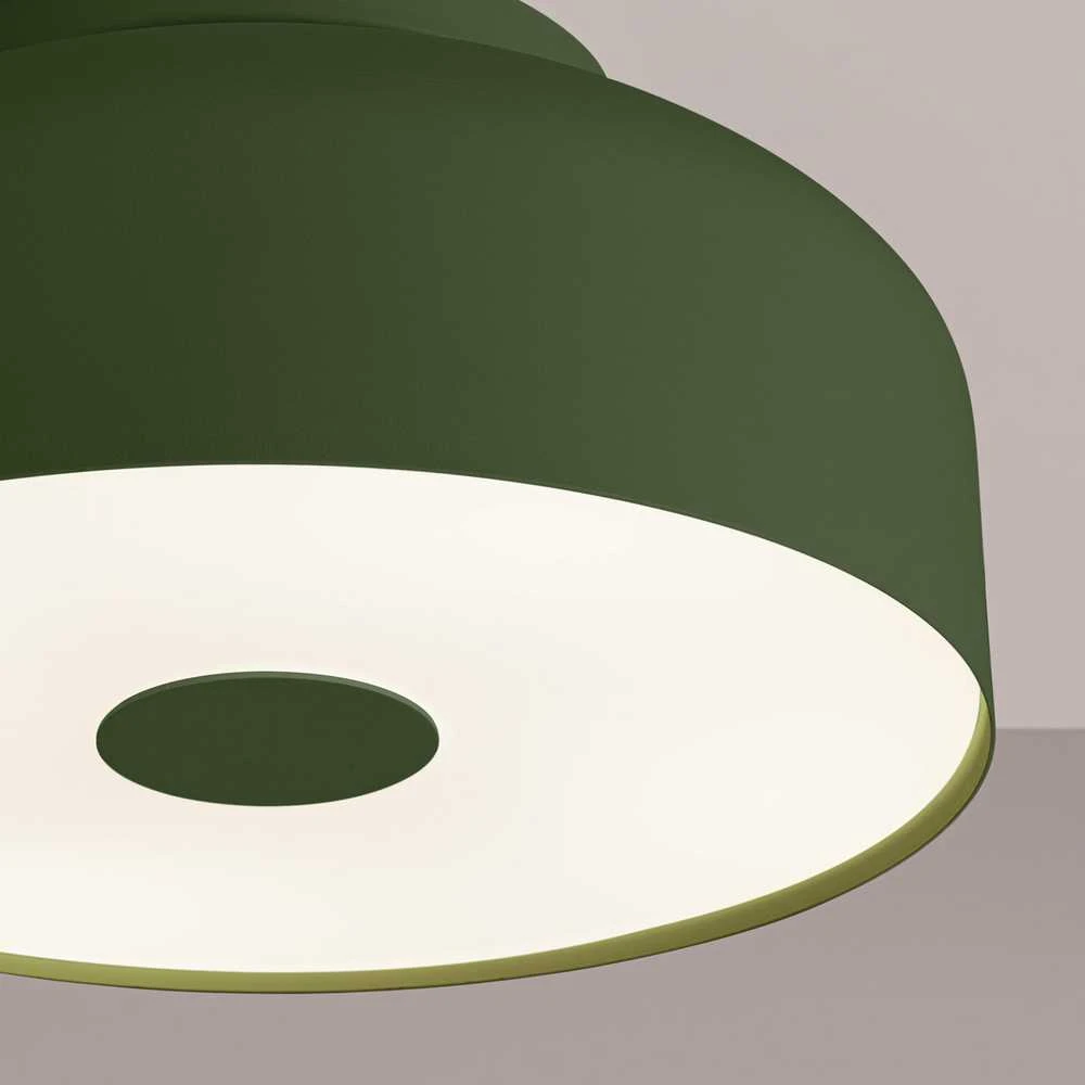 Sollux Lighting OMIQ Crimson lubinis šviestuvas 4x15W E27 LED alyvuogių žalios spalvos modernus apvalus