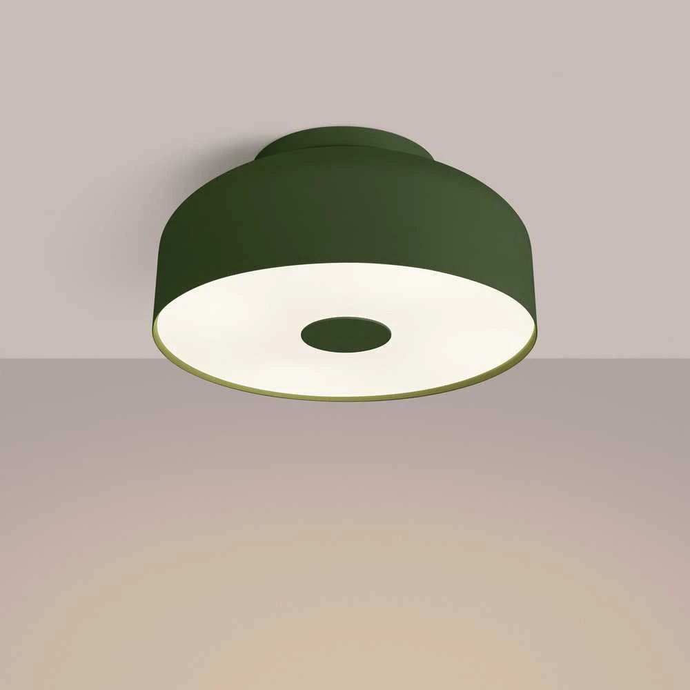 Sollux Lighting OMIQ Crimson lubinis šviestuvas 4x15W E27 LED alyvuogių žalios spalvos modernus apvalus