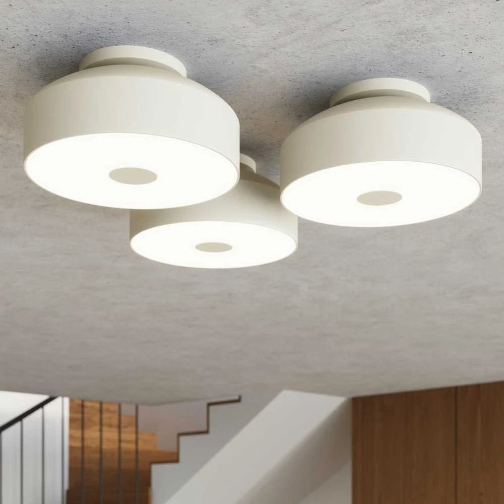 Sollux Lighting OMIQ Crimson lubinis šviestuvas 4x15W E27 LED smėlio spalvos, modernus apvalus, 30x30x15cm