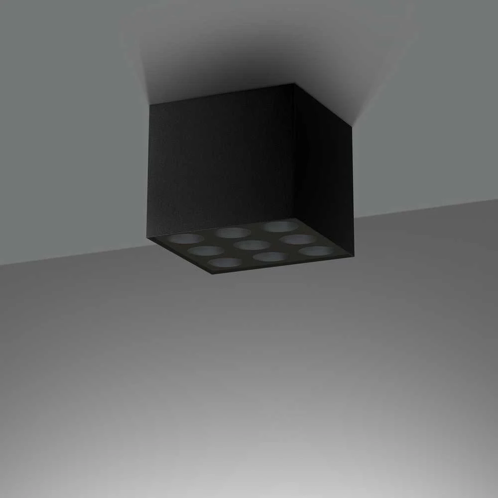 Sollux Lighting Lubinis šviestuvas OZZY juodas LED