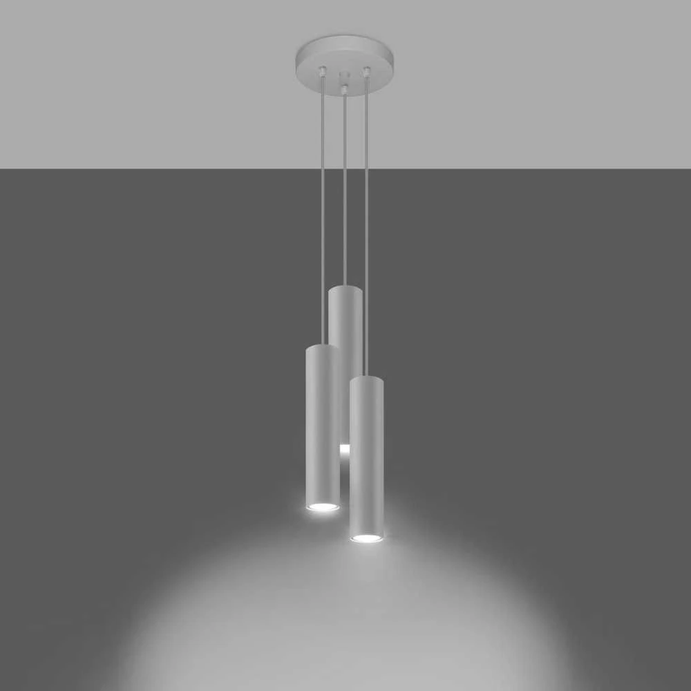 Sollux Lighting Pakabinamas šviestuvas LAGOS 3P baltas