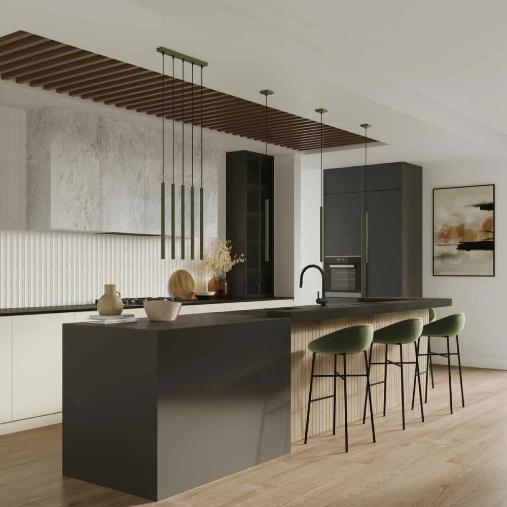 Sollux Lighting Pakabinamas šviestuvas PASTELO 1 alyvuogių žalia