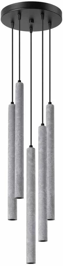 Sollux Lighting Pakabinamas šviestuvas PASTELO 5P betonas