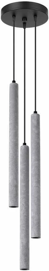 Sollux Lighting Pakabinamas šviestuvas PASTELO 3P betonas