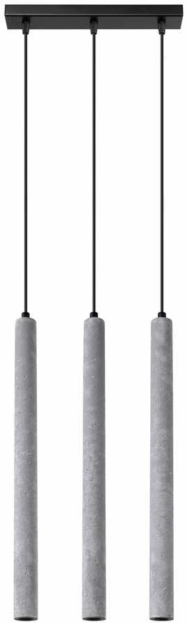 Sollux Lighting Pakabinamas šviestuvas PASTELO 3L betonas