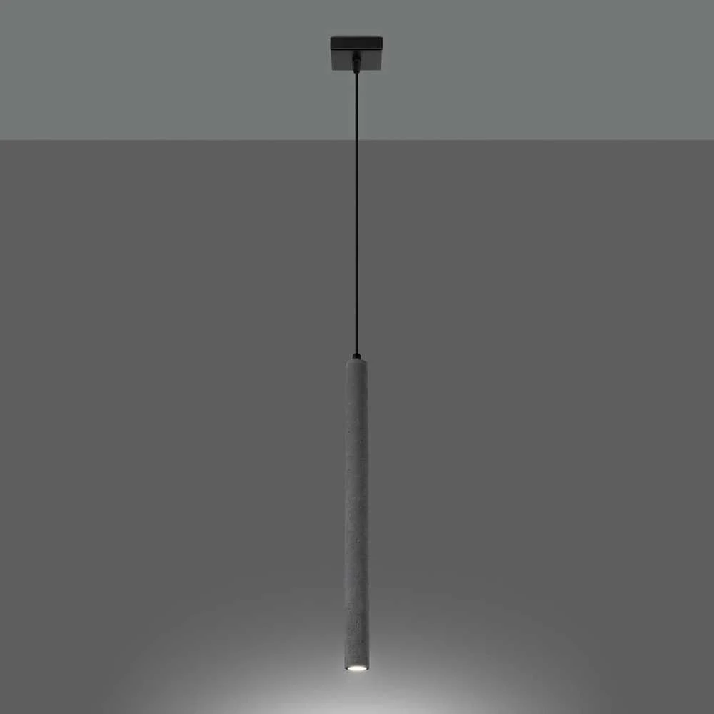 Sollux Lighting Pakabinamas šviestuvas PASTELO 1 betonas