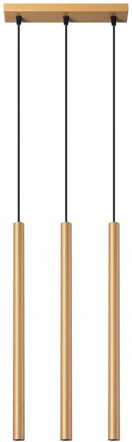 Sollux Lighting Pakabinamas šviestuvas PASTELO 3L aukso spalvos