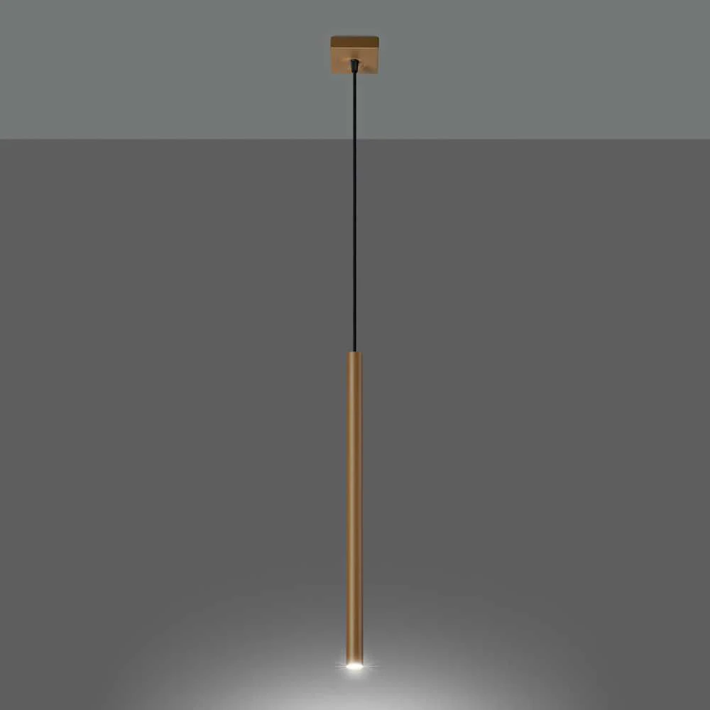 Sollux Lighting Pakabinamas šviestuvas PASTELO 1 aukso spalvos