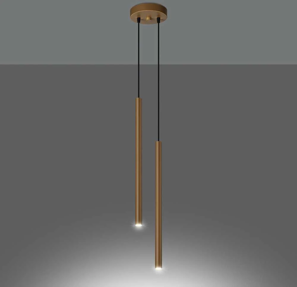 Sollux Lighting Pakabinamas šviestuvas PASTELO 2 auksinis