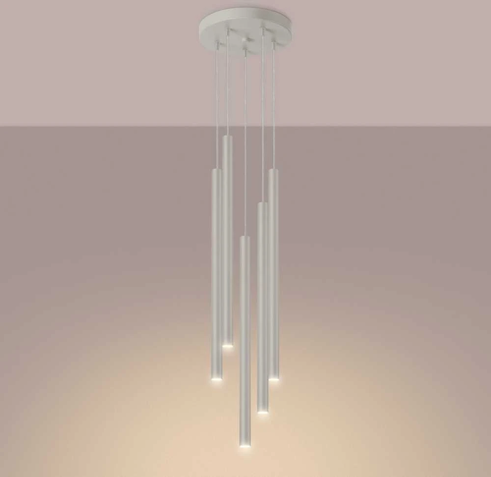Sollux Lighting Pakabinamas šviestuvas PASTELO 5P beige