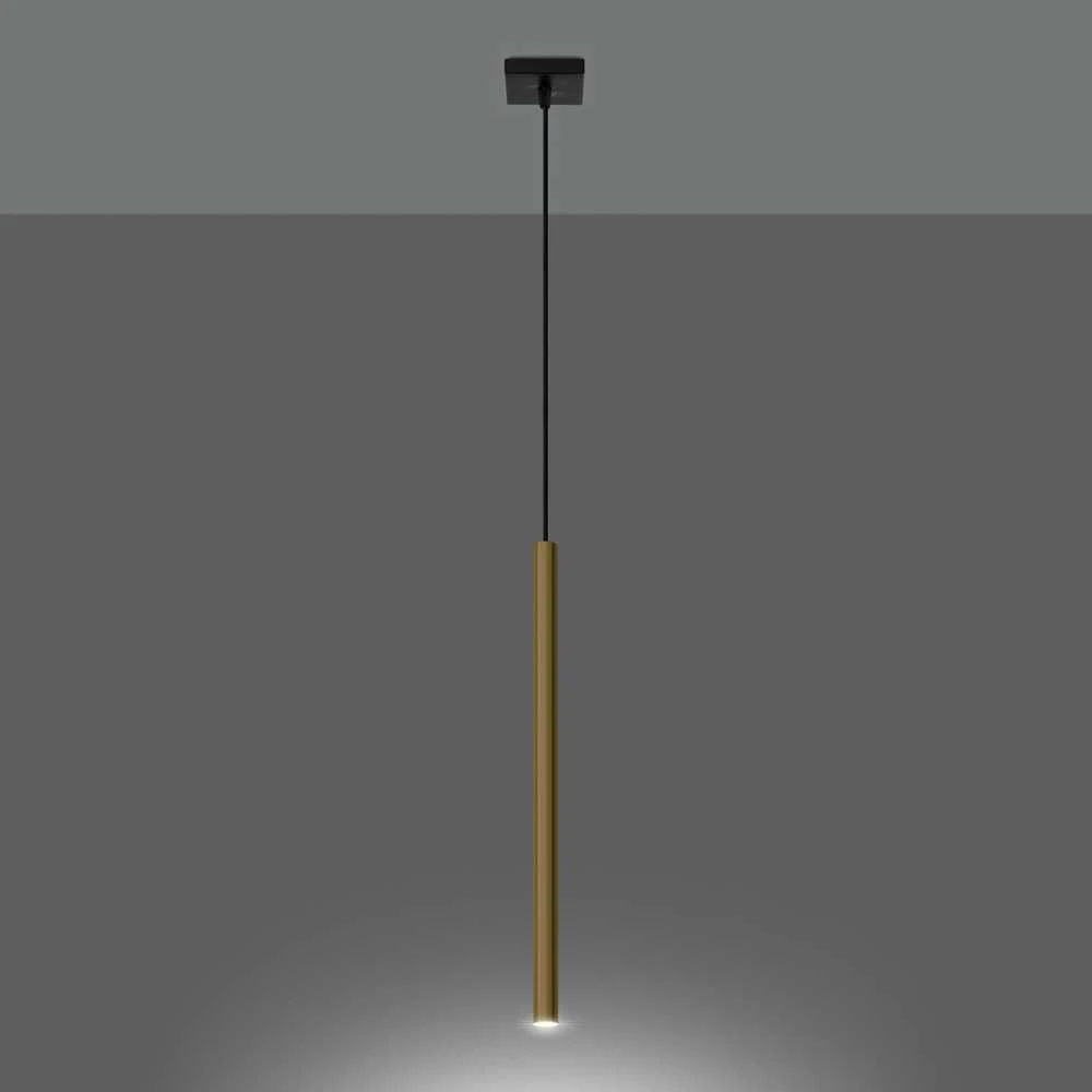 Sollux Lighting Pakabinamas šviestuvas PASTELO 1 poliruoto aukso