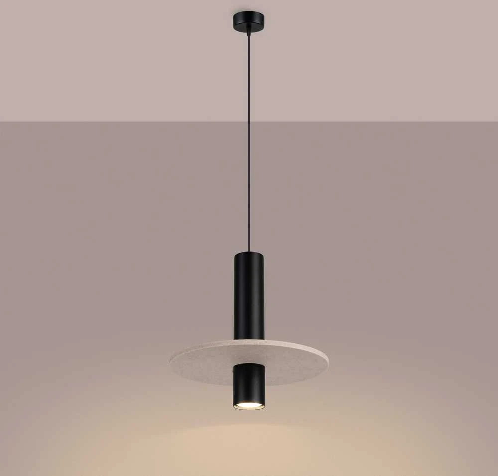 Sollux Lighting PELTA pakabinamas šviestuvas, vandenyno žalias, veltinio, plieno, reguliuojamo aukščio, 30 x 126 cm