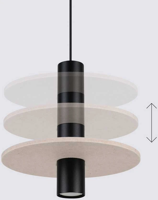 Sollux Lighting PELTA pakabinamas šviestuvas, vandenyno žalias, veltinio, plieno, reguliuojamo aukščio, 30 x 126 cm