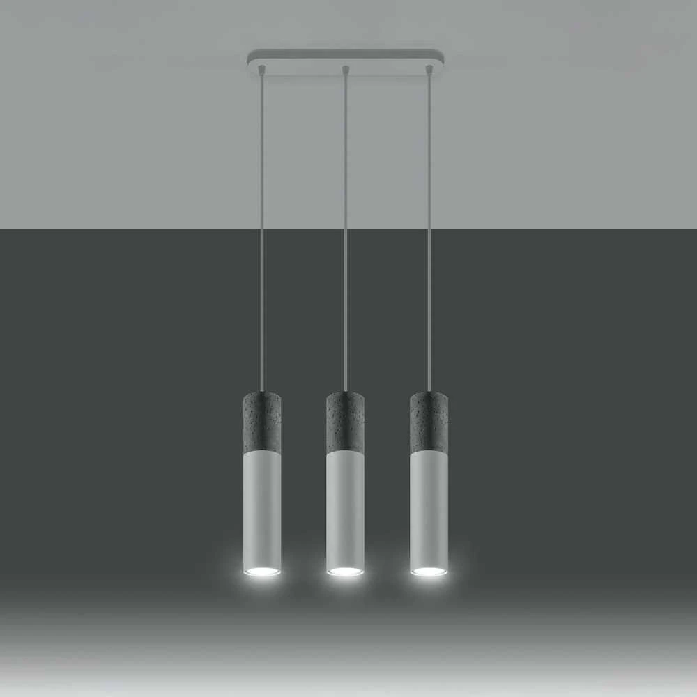 Sollux Lighting Sollux Pakabinamas šviestuvas BORGIO 3 baltas