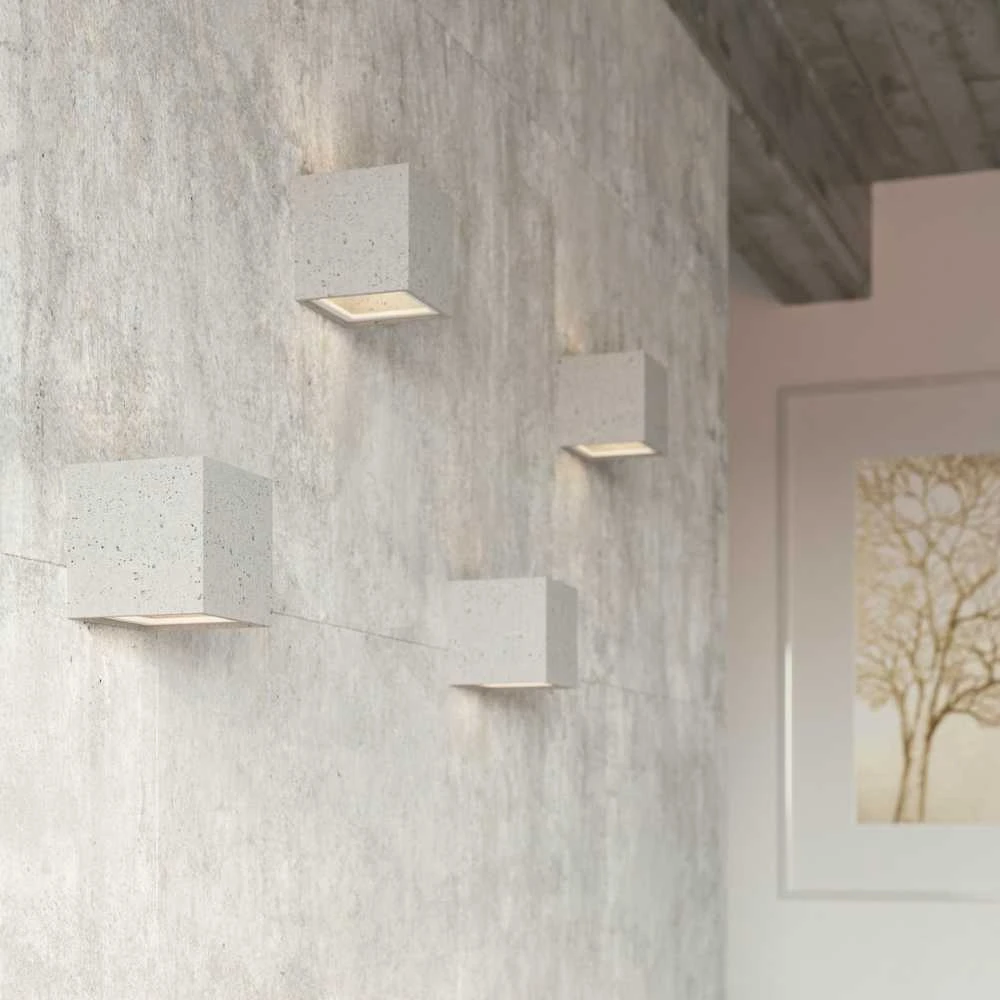 Sollux Lighting Sieninis šviestuvas LEO concrete