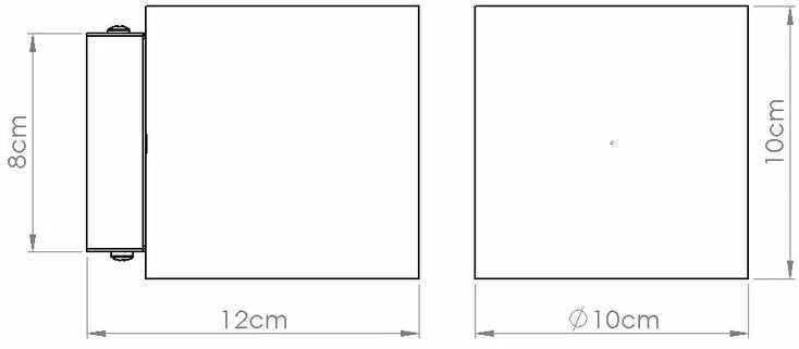 Sollux Lighting Persų „Indigo Orbis“ betoninis sieninis šviestuvas, smėlio spalvos, pramoninis, G9, 8W, LED
