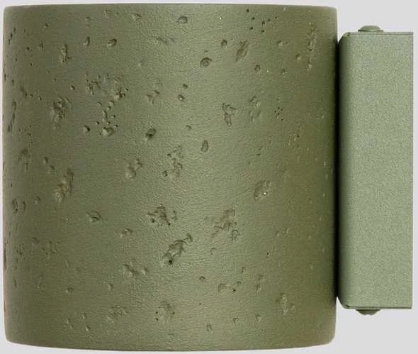 Sollux Lighting Persų „Indigo Orbis“ betoninis sieninis šviestuvas, alyvuogių žalios spalvos, pramoninis, 8 W, G9