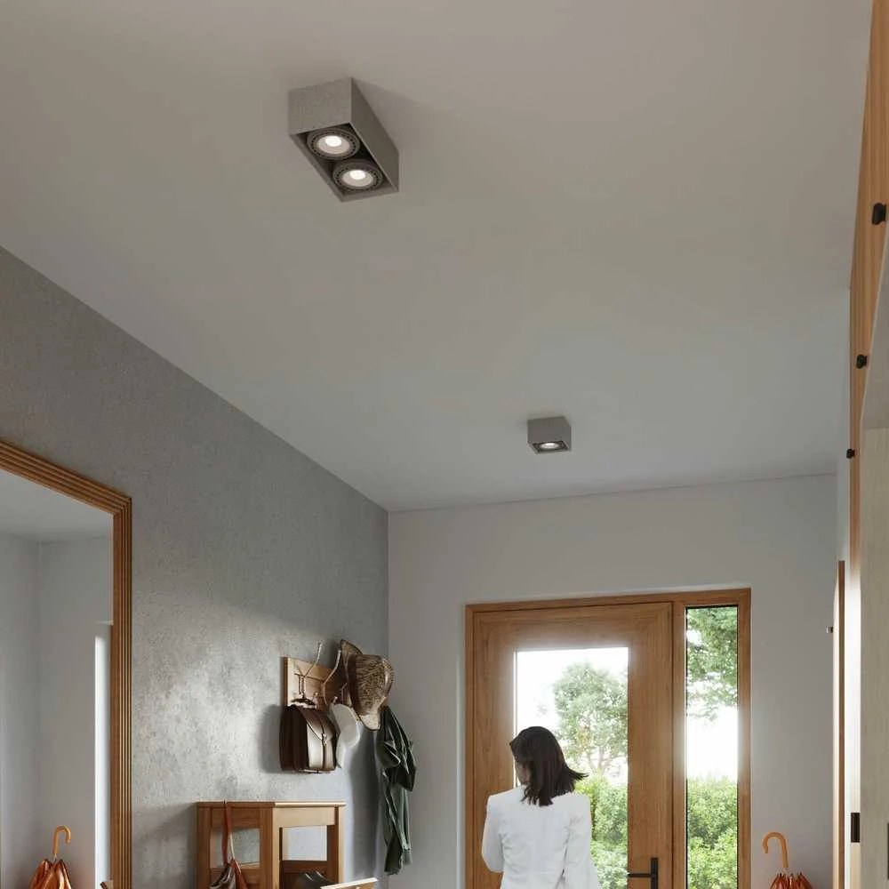Sollux Lighting Lubinis šviestuvas QUATRO 2 concrete