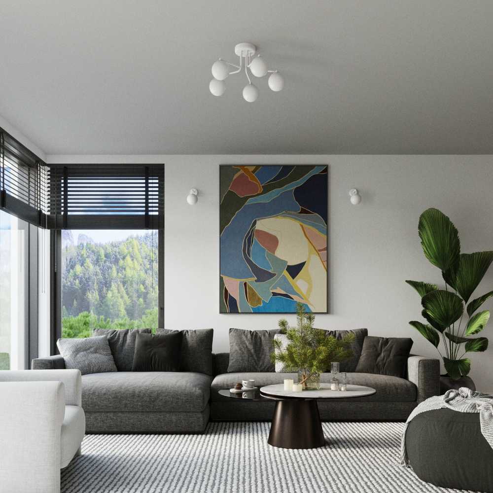 Lubinis šviestuvas Sollux Lighting Šviestuvas ASTRAL 3 baltas