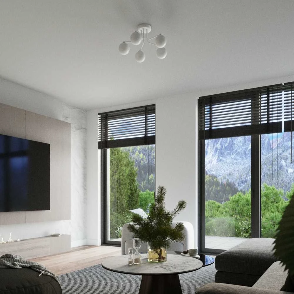 Sollux Lighting Sieninis šviestuvas ASTRAL 1 baltas