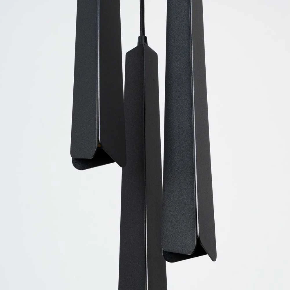 Pakabinamas šviestuvas Sollux Lighting Pakabos lempa PRYSM 3P noir