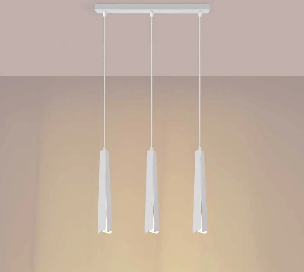 Pakabinamas šviestuvas Sollux Lighting Pakabos lempa PRYSM 3L blanc