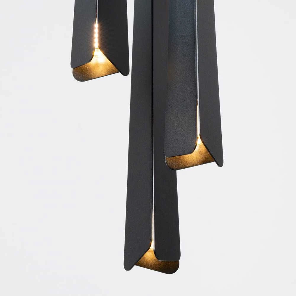 Pakabinamas šviestuvas Sollux Lighting Pakabos lempa PRYSM 3P noir