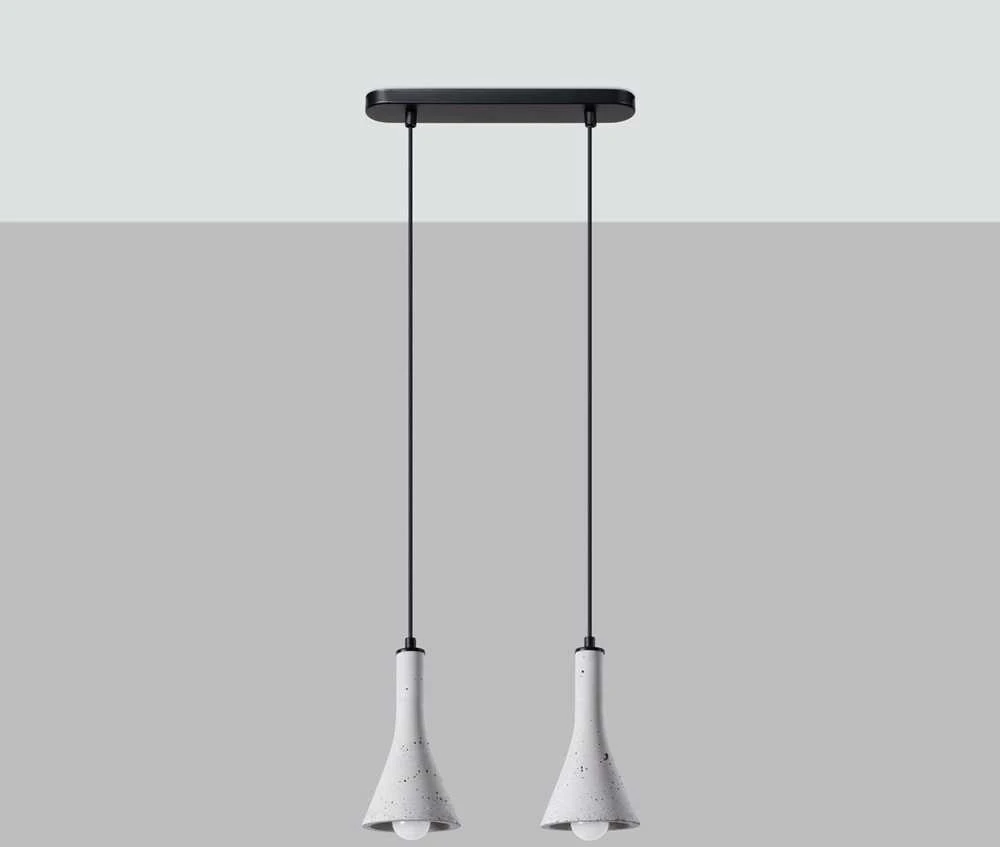 Sollux Lighting Pakabinamas šviestuvas REA 2 concrete
