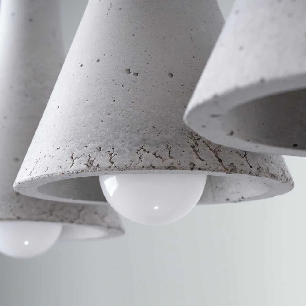 Sollux Lighting Pakabinamas šviestuvas REA 3L concrete