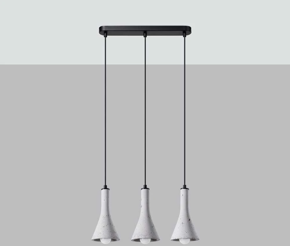 Sollux Lighting Pakabinamas šviestuvas REA 3L concrete