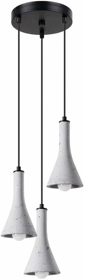 Sollux Lighting Pakabinamas šviestuvas REA 3P concrete