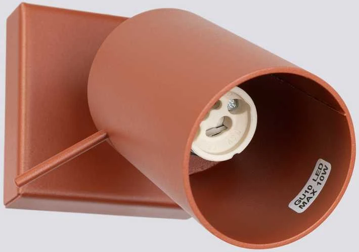 Sollux Lighting Sieninis šviestuvas RING raudona ochra