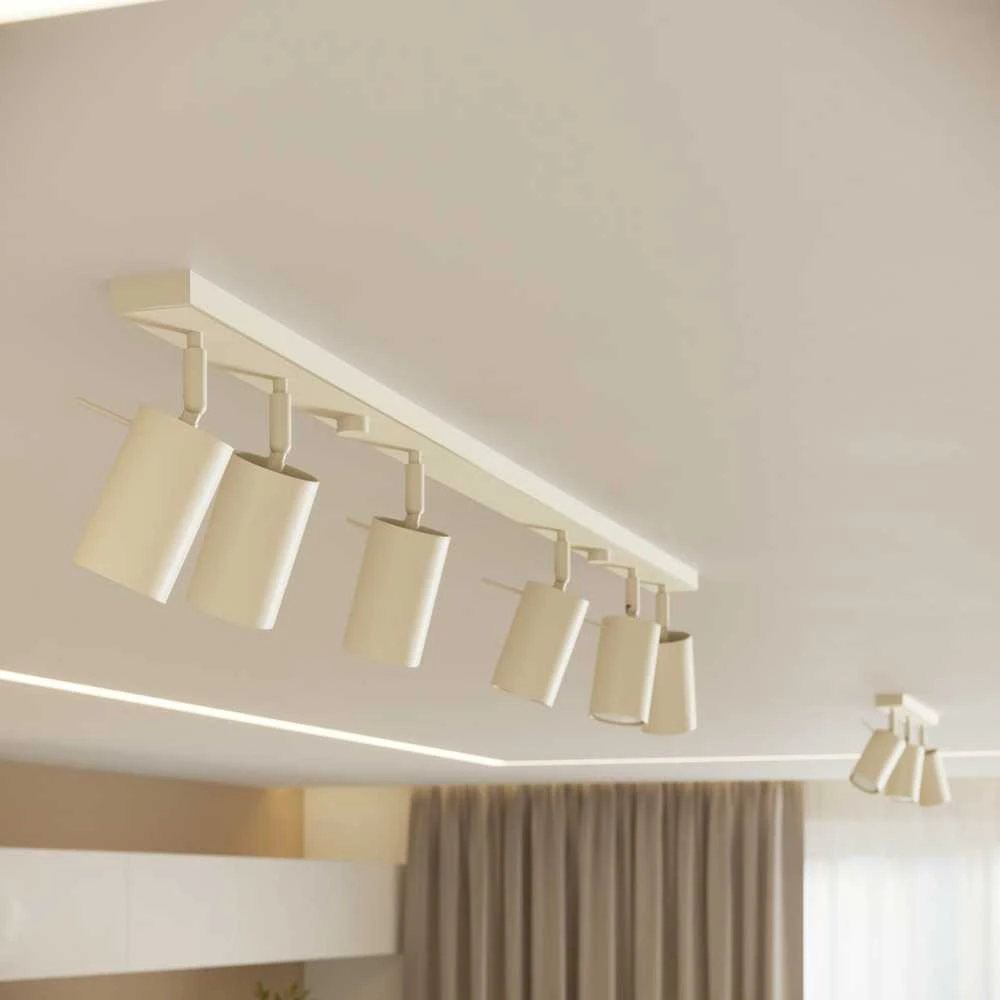 Sollux Lighting Sieninis šviestuvas RING beige