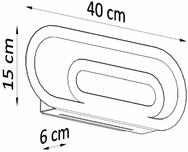 Sollux Lighting Sieninis šviestuvas SACCON baltas