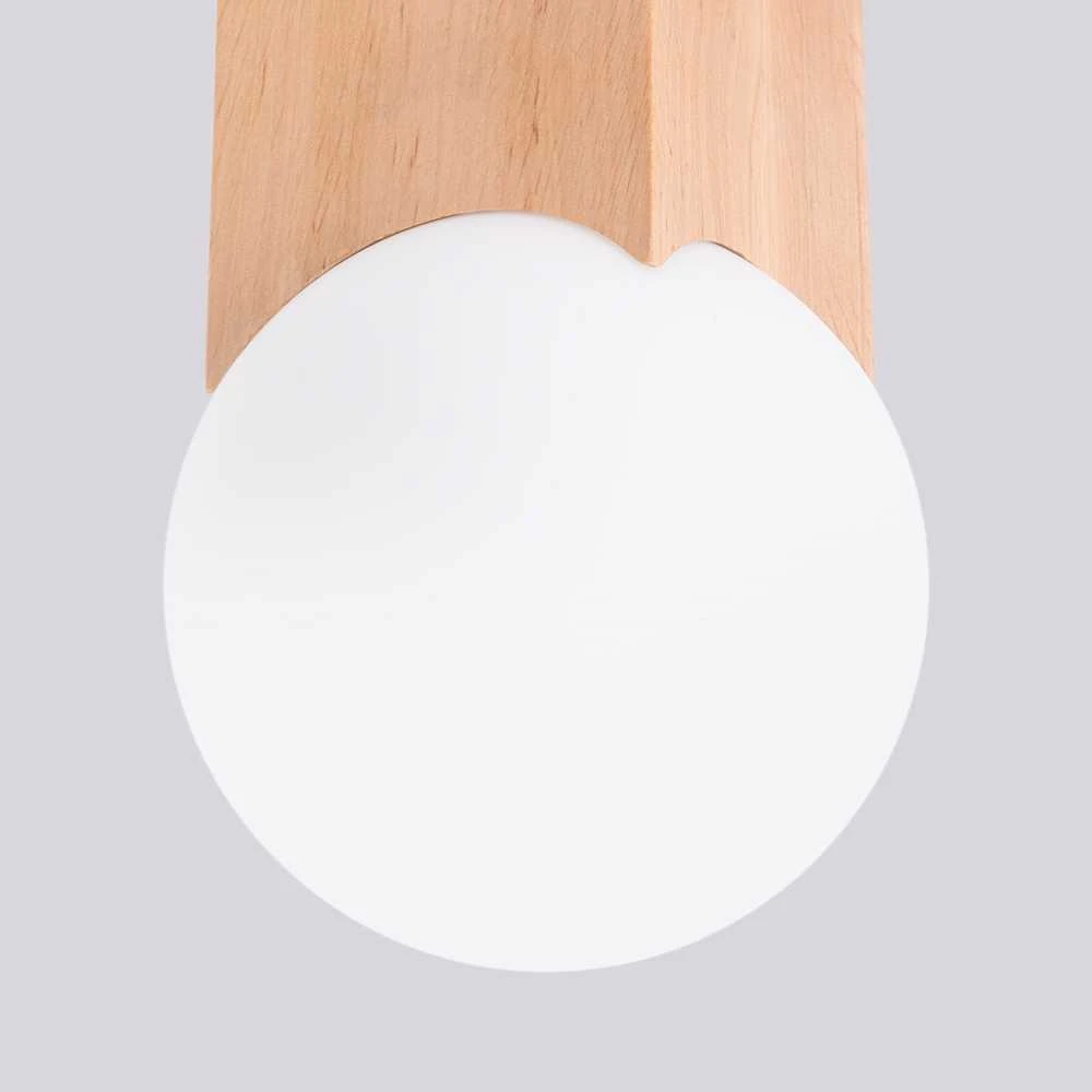 Sollux Lighting Lubinis šviestuvas SOLIS iš natūralaus medžio
