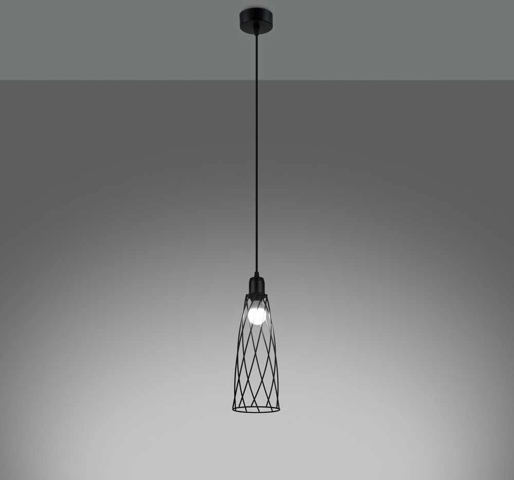 Sollux Lighting Pakabinamas šviestuvas SUBA 1 juodas
