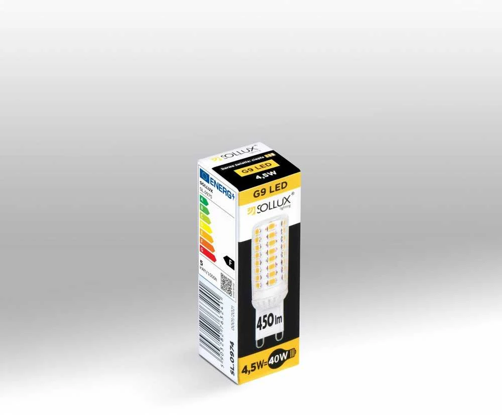 Sollux Lighting LED lemputė G9 3000K 4,5W 450lm