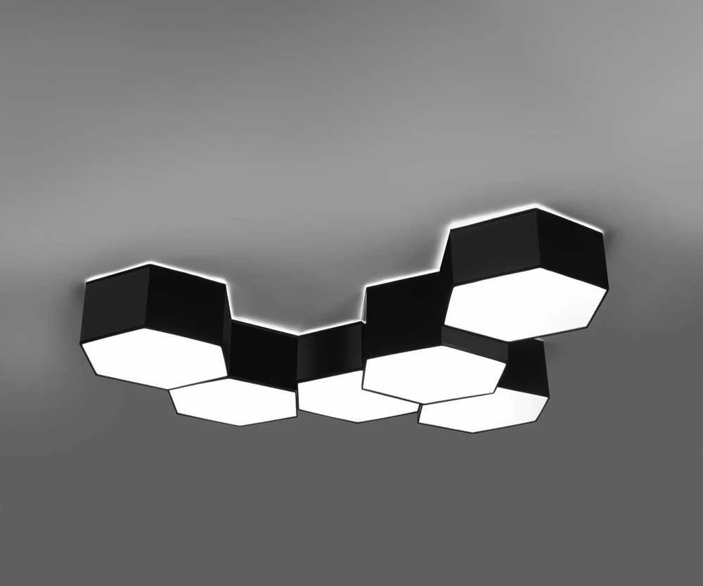 Sollux Lighting Lubinis šviestuvas SUNDE 15 juodas