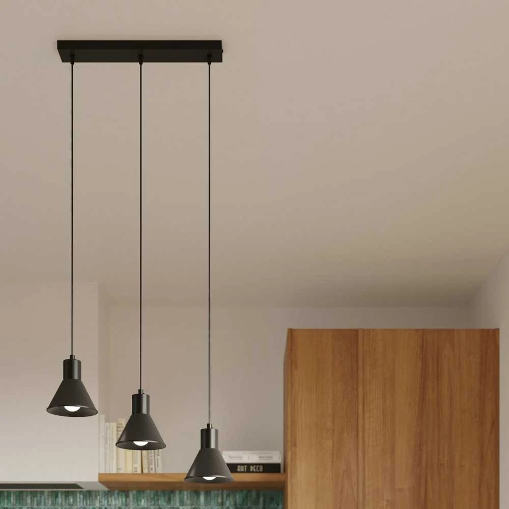 Sollux Lighting Pakabinamas šviestuvas TALEJA 3 juodas [E27]