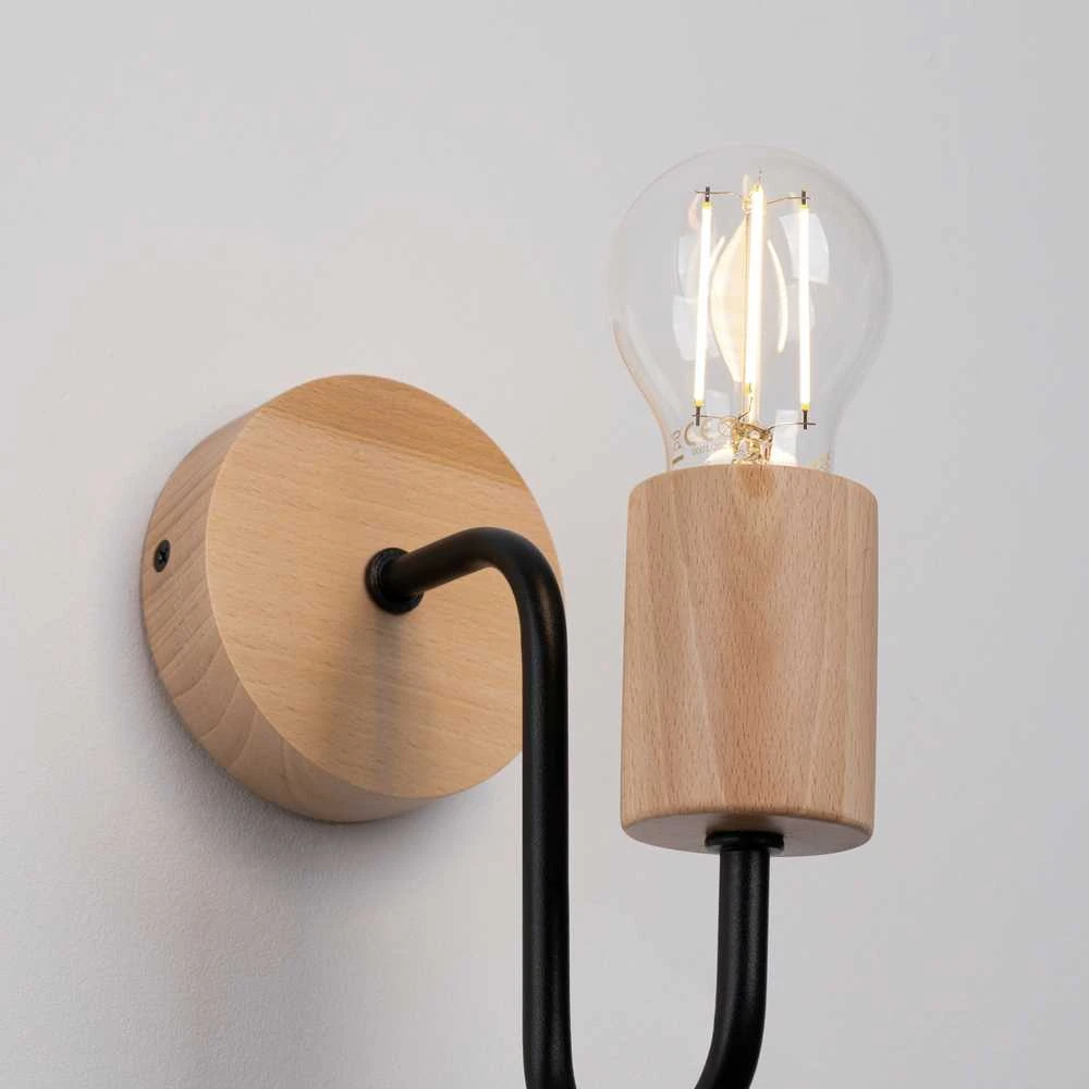 Sollux Lighting Sieninis šviestuvas TIMBO juodas