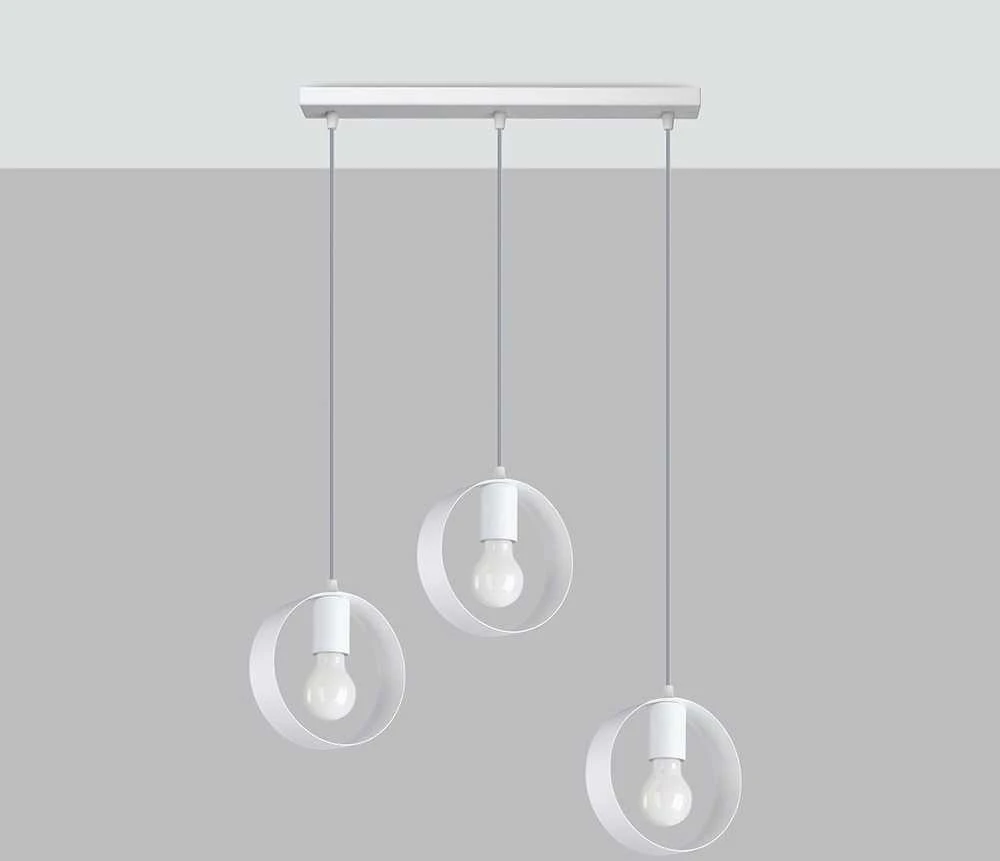 Sollux Lighting Pakabinamas šviestuvas TITRAN 3 balta