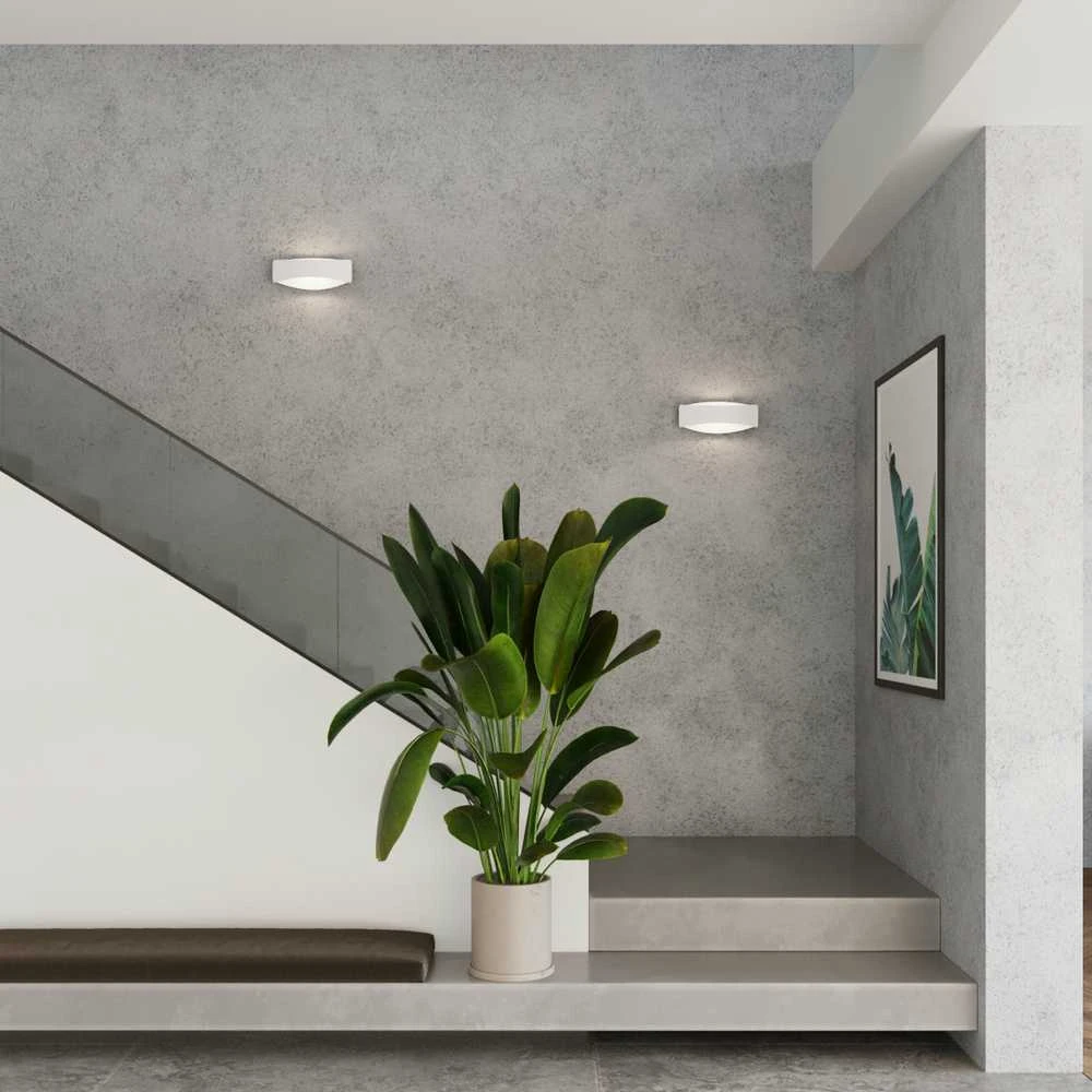 Sollux Lighting Sieninis šviestuvas TONI baltas