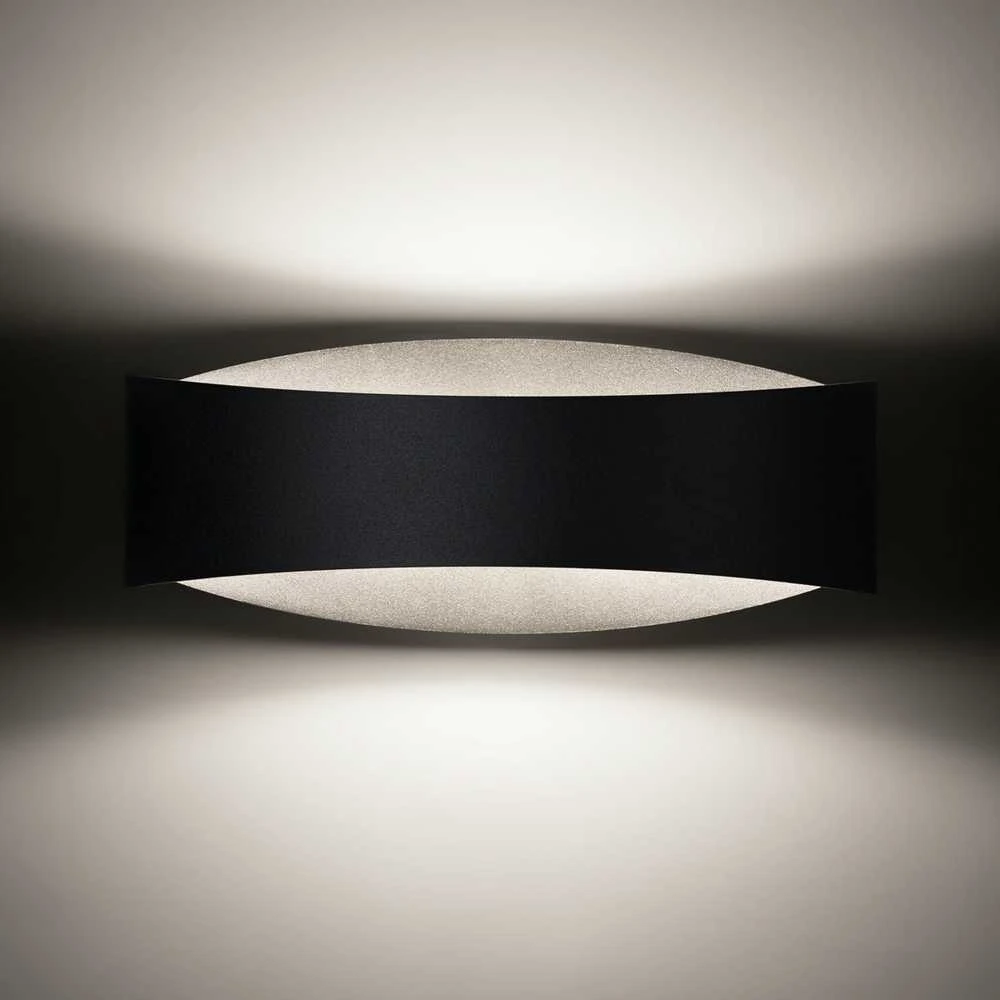 Sollux Lighting Sieninis šviestuvas TONI juodas